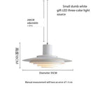 Axyaa Nordic Danish Saucer LED Chandelier for Dining Room, Kitchen, Bedroom - Designer Art Lamp