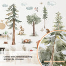 Axyaa Forest Animals Wall Stickers for Children's Room Decoration