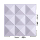 Axyaa 3D PVC Wall Panels for Indoor & Outdoor Decor, Pack of 12, Black & White