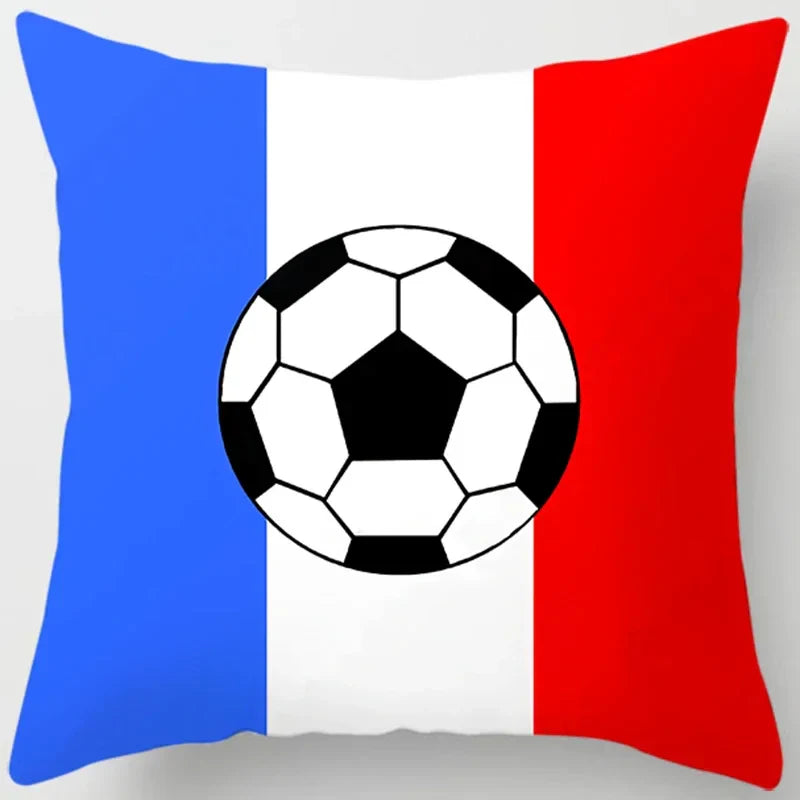 Axyaa Football Square Pillowcase - Home & Car Decor Cushion Cover (45cm*45cm)