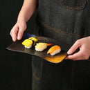 Axyaa Ceramic Sushi Plate Set for Hot Pot, Barbecue, Dim Sum & Dessert