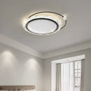 Axyaa Gold Acrylic LED Round Ceiling Lamp - Modern Minimalist Nordic Chandelier