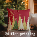 Axyaa Christmas Pine Tree Pattern Pillow Cover for Sofa Bedroom Car
