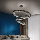 Axyaa Modern Luxury Gold and Black Chandelier for Home Decor