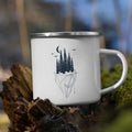 Axyaa Mountain Enamel Mug: Creative Camping Coffee Tea Cup for Hiking Gift