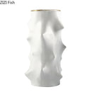 Axyaa Abstract Spike Vase Pot Set Aesthetic Room Decor Crafts Floral Arrangement