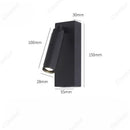 Axyaa Adjustable LED Reading Wall Lamp for Hotel Room, Bedroom, and Bedside