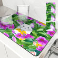 Axyaa Flower Drain Mat: Quick-Dry Absorbent Kitchen & Bathroom Pad