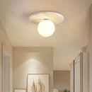 Axyaa Travertine Stone LED Ceiling Light for Hallway, Aisle, and Corridor