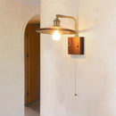 Axyaa Walnut Medieval Wall Lamp for Bedroom, Study, Living Room, Bathroom & Dining Area