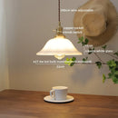 Axyaa Glass Copper Pendant Lamp for Modern Home Decor and Lighting