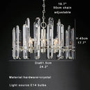 Axyaa Vintage Crystal Chandelier - Postmodern Luxury Dining Area Lighting