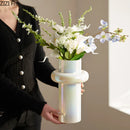 Axyaa Irregular Glass Vase Hydroponic Flower Arrangement Artistic Decorative Dried Flower Vases