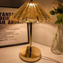 Axyaa Retro Crystal Desk Lamp: High-End Bedroom Ornament & Night Light