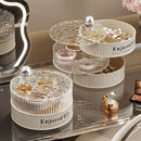 Axyaa Jewelry Box Organizer | Multi-layer Rotating Storage for Earrings & Necklaces