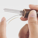 Axyaa Stainless Steel Espresso Stirrer Wood Handle Barista Tool