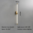 Axyaa LED Strip Wall Sconces: Modern Minimalist Lighting Fixture for Home Decor