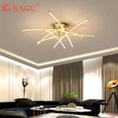 Axyaa LED Chandelier with Remote Control - Modern Living Room Bedroom Lighting