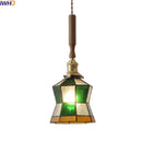 Axyaa Nordic LED Pendant Lamp Walnut Copper Glass Hanging Light Fixtures
