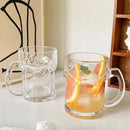 Axyaa 510ml Glass Cup with Handle, Large Capacity Drinkware for Juice, Milk, Tea, Beer