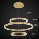 Axyaa Crystal Chandelier: Modern Home Décor Pendant Lighting for Living & Dining Room