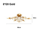 Axyaa Crystal Ceiling Light Tree Branch Modern Minimalist American Style