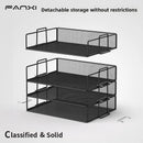 Axyaa 4-Tier Metal Mesh Desk Organizer for School and Office Storage