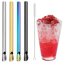 Axyaa Stainless Steel Straw Set for Bubble Tea & Smoothies