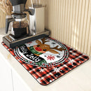 Axyaa Christmas Drain Pad: Absorbent Anti-slip Dry Mat for Dishes and Cups