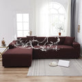 Axyaa Solid Color Waterproof Sofa Cover, Elastic Fabric, Full Bag Design