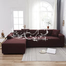 Axyaa Solid Color Waterproof Sofa Cover, Elastic Fabric, Full Bag Design