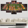 Axyaa Sports Super Bowl 2024 Canvas Wall Art Print Set