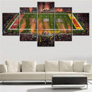 Axyaa Sports Super Bowl 2024 Canvas Wall Art Print Set