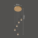 Axyaa Crystal Chandelier Pendant Light for Luxury Dining Room Decor