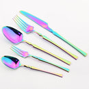 Axyaa Gold Stainless Steel Cutlery Set for Dining and Desserts