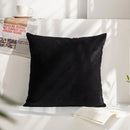 Axyaa Velvet Cushion Cover 45x45cm White - Decorative Pillow Cover for Sofa Home