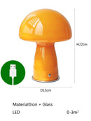 Axyaa LED Mushroom Night Light Trichromatic Dimming Eye Protection Atmosphere Decor