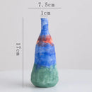Axyaa Ceramic Coarse Pottery Vase with Gradient Colors for Stylish Flower Arrangement