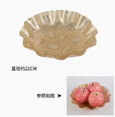 Axyaa Acrylic Fruit Plate Snack & Dim Sum Serving Tray for Melon Seeds and Dried Fruits