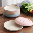 Axyaa Nordic Color Large Round Plate Set - 23CM, Shatter Resistant, Microwave Safe