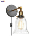 Axyaa Industrial Glass Wall Sconce Art Light for Stair, Foyer, Bedroom & Dining Room