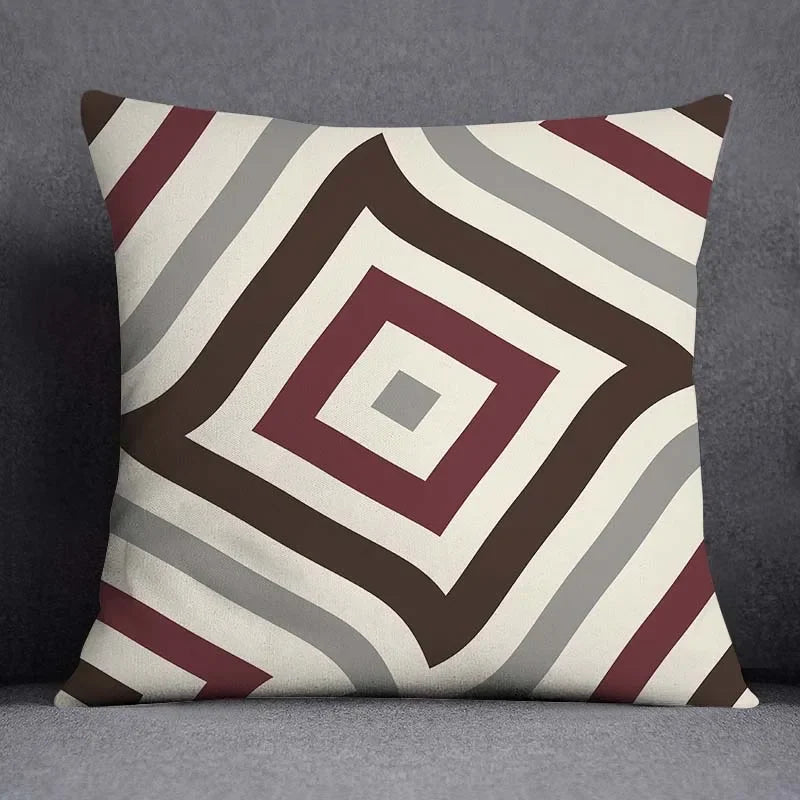 Axyaa Geometric Color Pillowcase Square Cushion Cover 45x45