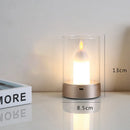 Axya LED Candle Lamp: Rechargeable Night Light for Atmosphere, Bedroom, Restaurant, and Outdoor