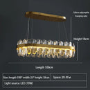 Axyaa Nordic Luxury LED Crystal Chandelier for Elegant Indoor Lighting