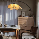 Axyaa Rattan LED Floor Lamp Nightlight for Home Decor Living Room Bedroom