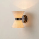 Axyaa Vintage Japanese Wabi Sabi Fabric Wall Lamp for Home Bedroom Bathroom Lighting