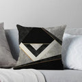 Gray Geometric Style Pillow Cover for Home Decor - Axyaa