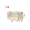 Axyaa Foldable Storage Box with Lid: Large Capacity Organizer for Toys, Books, and More