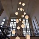 Axyaa Staircase Chandeliers for Living Room LED Pendant Light Lamps