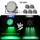 Axyaa LED Par Lights RGBW Stage Lighting for Party, Concert, Church - 4PCS